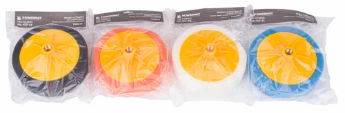 Autópolírozó gép 2600 W, 180 mm, fordulatszám-szabályozással, szivacsokkal, PM-PS-2600T-Z5 – Powermat (PM0910)