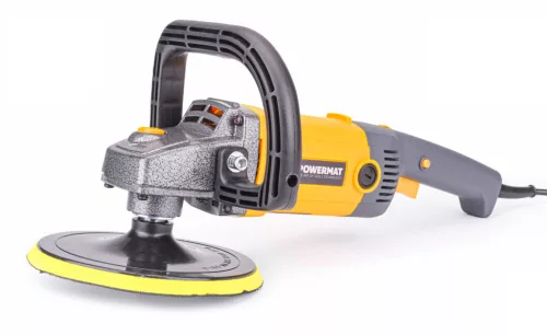 Autópolírozó gép 2600 W, 180 mm, fordulatszám-szabályozással, szivacsokkal, PM-PS-2600T-Z5 – Powermat (PM0910)