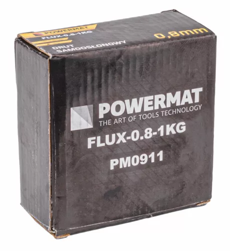 Porbeles önvédő hegesztőhuzal 0,8 mm, 1 kg, E71T-GS, FLUX-0.8-1KG – Powermat (PM0911)