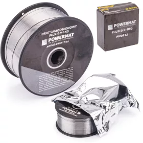   Porbeles önvédő hegesztőhuzal 0,9 mm, 1 kg, E71T-GS, FLUX-0.9-1KG – Powermat (PM0912)