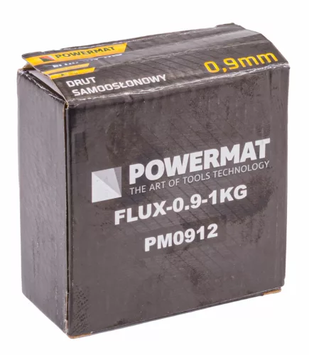 Porbeles önvédő hegesztőhuzal 0,9 mm, 1 kg, E71T-GS, FLUX-0.9-1KG – Powermat (PM0912)