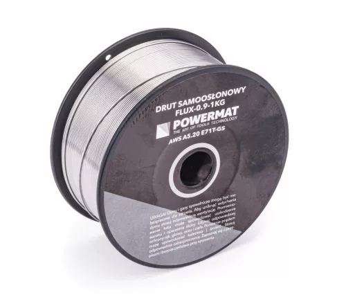 Porbeles önvédő hegesztőhuzal 0,9 mm, 1 kg, E71T-GS, FLUX-0.9-1KG – Powermat (PM0912)