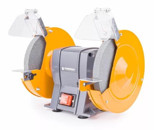 Kettős asztali köszörűgép 1850 W, 200 mm-es korongokkal, PM-SS-1850M – Powermat (PM0914)