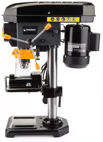 Asztali oszlopos fúrógép 1600 W, 16 mm, 5 fokozatú, satuval, PM-WS-1600M – Powermat (PM0924)