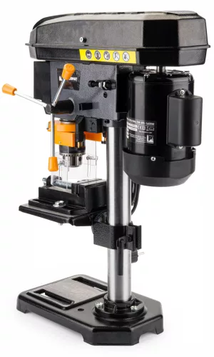 Asztali oszlopos fúrógép 1600 W, 16 mm, 5 fokozatú, satuval, PM-WS-1600M – Powermat (PM0924)