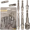 HEX dugókulcs-adapter készlet, 8 db, 1/4" – 3/8" – 1/2", mágneses, PM-ZAH-8T – Powermat (PM0928)