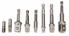 HEX dugókulcs-adapter készlet, 8 db, 1/4" – 3/8" – 1/2", mágneses, PM-ZAH-8T – Powermat (PM0928)