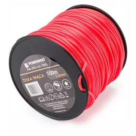  Fűkaszadamil 3,0 mm × 100 m, csillag profilú, PM-ZTN-3.0-100G – Powermat (PM0979)