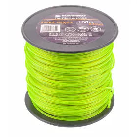   Erősített fűkaszadamil 2,4 mm × 100 m, szintetikus maggal, csillag profil, PM-ZTN-2.4-100G2 – Powermat (PM0981)