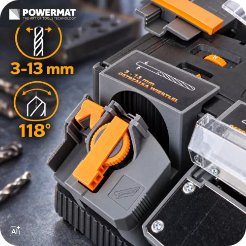 Multifunkciós élezőgép 8 az 1-ben fúróhoz, késhez, lánchoz, 200 W, PM-OWF-200T – Powermat (PM0987)