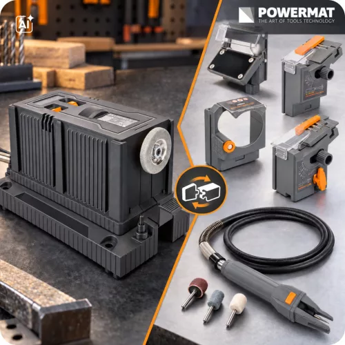 Multifunkciós élezőgép 8 az 1-ben fúróhoz, késhez, lánchoz, 200 W, PM-OWF-200T – Powermat (PM0987)