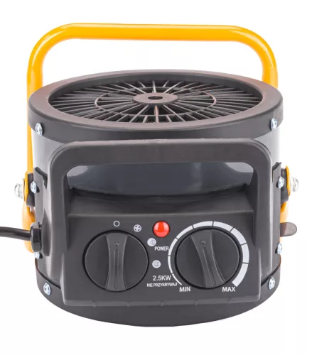 Elektromos hősugárzó, ventilátoros fűtőtest 2,5 kW, 230 V, termosztáttal, PM-NAG-2.5EN – Powermat (PM1017)