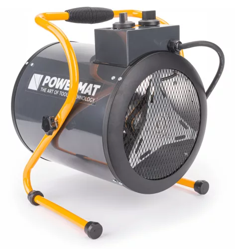 Elektromos hőlégfúvó 6 kW, 400 V, kerámia fűtőelemmel, termosztáttal, PM-NAG-6EN – Powermat (PM1019)
