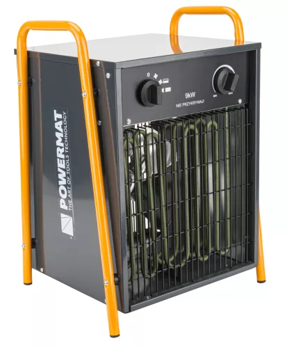 Elektromos hőlégfúvó 9 kW, 400 V, 1200 m³/h, termosztáttal, PM-NAG-9EDN – Powermat (PM1020)