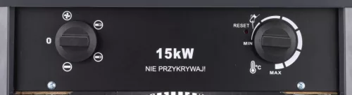 Elektromos hőlégfúvó 15 kW, 400 V, 2000 m³/h, 3 fűtési fokozat, PM-NAG-15EDN – Powermat (PM1022)