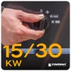 Elektromos hőlégfúvó 30 kW, 400 V, 2450 m³/h, termosztáttal, kerekekkel, PM-NAG-30EN – Powermat (PM1024)