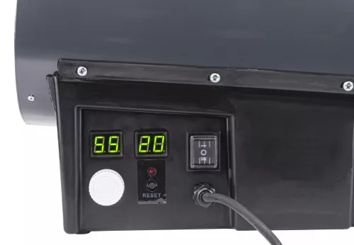 Gázüzemű hőlégfúvó 25 kW, termosztáttal, LCD kijelzővel, 520 m³/h, PM-NAG-25GLN – Powermat (PM1026)