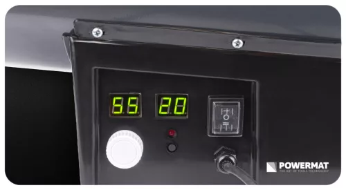 Gázüzemű hőlégfúvó 65 kW, termosztáttal, 2 kijelzővel, 1520 m³/h, PM-NAG-65GLN – Powermat (PM1028)