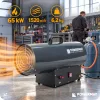 Gázüzemű hőlégfúvó 65 kW, propán-bután, 1520 m³/h, tömlővel és nyomáscsökkentővel, PM-NAG-65GN – Powermat (PM1032)