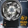 Gázüzemű hőlégfúvó 65 kW, propán-bután, 1520 m³/h, tömlővel és nyomáscsökkentővel, PM-NAG-65GN – Powermat (PM1032)