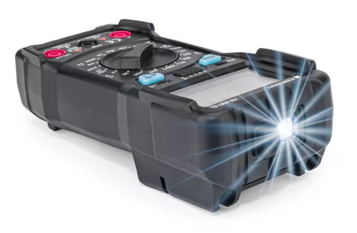 Digitális multiméter LCD, 600 V AC/DC, 10 A DC, érintésmentes feszültségkeresővel, PM-MMT-60 – Powermat (PM1044)