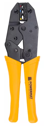 Krimpelő fogó készlet 7 az 1-ben, 5 cserélhető betéttel és kábelvágóval, PM-ZDK-7T – Powermat (PM1077)