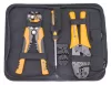 Krimpelő fogó készlet 5 cserélhető betéttel, automata csupaszítóval, kofferben, PM-ZDK-8T – Powermat (PM1078)