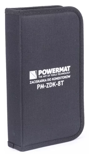 Krimpelő fogó készlet 5 cserélhető betéttel, automata csupaszítóval, kofferben, PM-ZDK-8T – Powermat (PM1078)