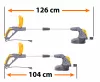 Elektromos szegélynyíró 1400 W, 30 cm vágásszélesség, teleszkópos, PM-PKE-1400M – Powermat (PM1107)