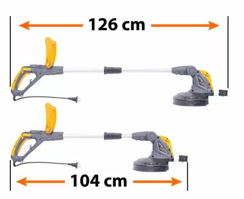 Elektromos szegélynyíró 1400 W, 30 cm vágásszélesség, teleszkópos, PM-PKE-1400M – Powermat (PM1107)