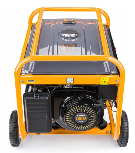 Áramfejlesztő 7500 W, 230 V / 400 V, AVR, elektromos indítással, 15 LE, PM-AGR-7500M-EL – Powermat (PM1142)