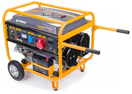 Áramfejlesztő 7500 W, 230 V / 400 V, AVR, elektromos indítással, 15 LE, PM-AGR-7500M-EL – Powermat (PM1142)