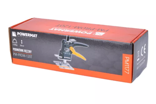Bútoremelő kézi emelőkar, 120 kg, 20 cm emelési magasság, PM-PRDM-120T – Powermat (PM1177)