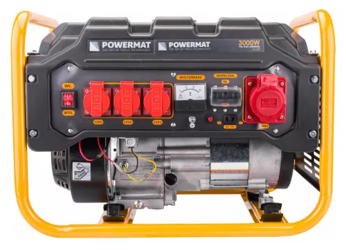 Áramfejlesztő 3 kW, 230 V / 400 V, Dual Power, AVR, PM-AGR-3000MNS – Powermat (PM1194)