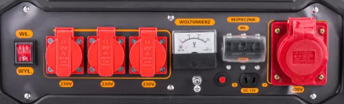 Áramfejlesztő 3 kW, 230 V / 400 V, Dual Power, AVR, PM-AGR-3000MNS – Powermat (PM1194)