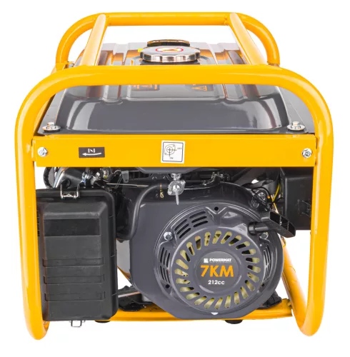 Áramfejlesztő 3 kW, AVR feszültségszabályzóval, 3 × 230 V + 12 V, PM-AGR-3000M2S – Powermat (PM1197)