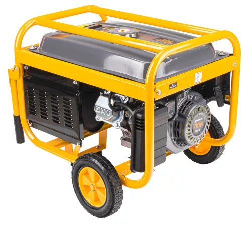 Áramfejlesztő 3 kW, kerekekkel, AVR feszültségszabályzóval, 3 × 230 V, PM-AGR-3000M2K – Powermat (PM1198)