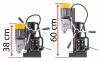 Mágnestalpas fúrógép 2100 W, 50 mm maglyukfúróval, 14 000 N, MT3/MT2, PM-WM-2100T – Powermat (PM1203)
