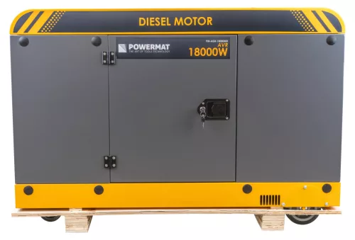 Dízel áramfejlesztő 18 kW, 230 V / 400 V, ATS átkapcsolódobozzal, 30 LE, PM-AGR-18000MD – Powermat (PM1227)
