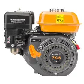   Benzinmotor 7 LE, 196 cm³, OHV, vízszintes 19 mm-es tengely, PM-SSP-719T – Powermat (PM1232)