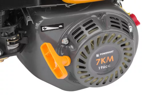 Benzinmotor 7 LE, 196 cm³, OHV, vízszintes 19 mm-es tengely, PM-SSP-719T – Powermat (PM1232)