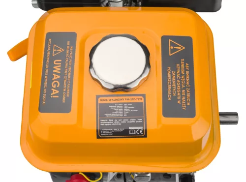 Benzinmotor 7 LE, 196 cm³, OHV, vízszintes 19 mm-es tengely, PM-SSP-719T – Powermat (PM1232)