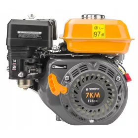   Benzinmotor 7 LE, 196 cm³, OHV, vízszintes 20 mm-es tengely, PM-SSP-720T – Powermat (PM1233)