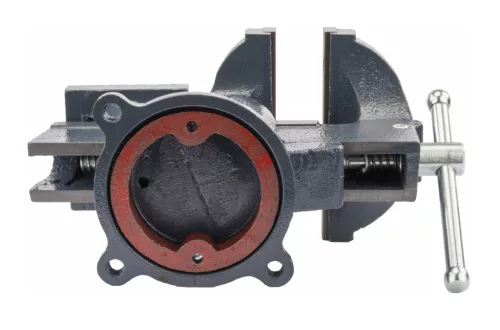 Forgatható lakatos satu 150 mm, üllővel, 360°, öntöttvas, PM-IS-150T – Powermat (PM1237)