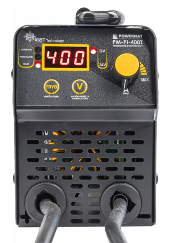 Akkumulátortöltő inverteres, indítássegítővel, 12/24 V, 40 A, 400 A indítóáram, PM-PI-400T – Powermat (PM1244)