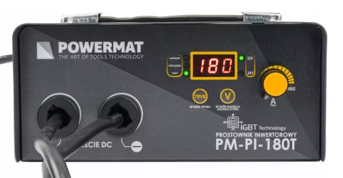 Akkumulátortöltő inverteres, indítássegítővel, 12/24 V, 30 A, 180 A indítóáram, PM-PI-180T – Powermat (PM1246)