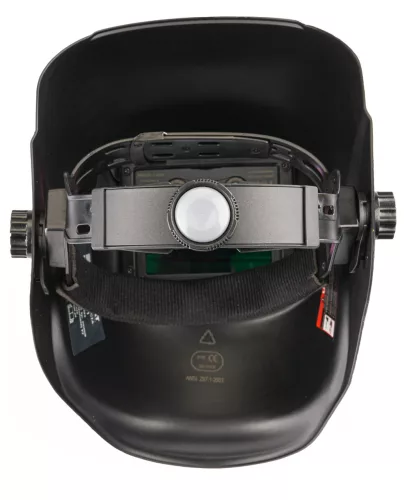 Automata hegesztőpajzs (fejpajzs) önsötétedő, DIN 9–13, DX-500S szűrő, PM-APS-600T1 – Powermat (PM1258)