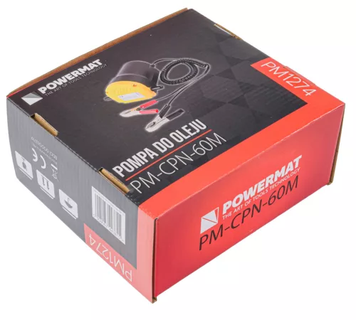 Üzemanyag-átfejtő szivattyú 12 V, 60 W, gázolajhoz és olajhoz, PM-CPN-60M – Powermat (PM1274)