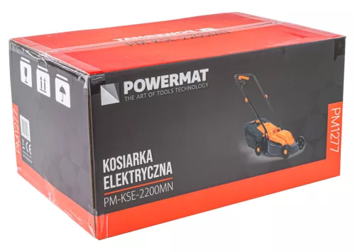 Elektromos fűnyíró 2200 W, 32 cm vágásszélesség, 30 l gyűjtő, PM-KSE-2200MN – Powermat (PM1277)