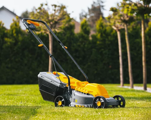 Elektromos fűnyíró 2200 W, 32 cm vágásszélesség, 30 l gyűjtő, PM-KSE-2200MN – Powermat (PM1277)